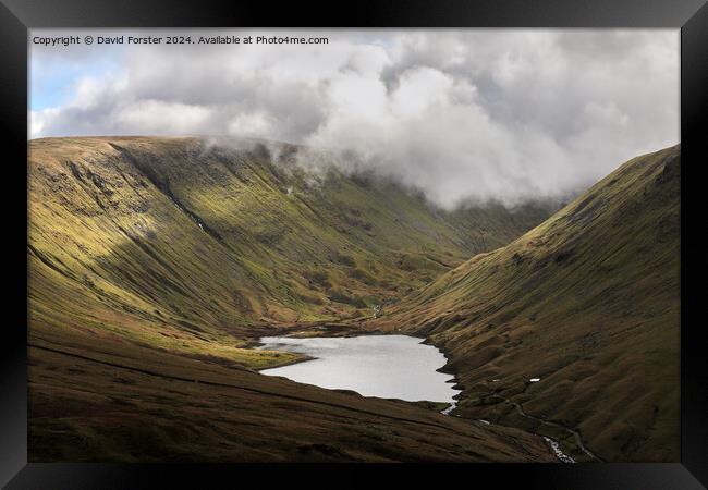 Sunshine on Hayeswater, Lake District, Cumbria, UK Framed Print by David Forster