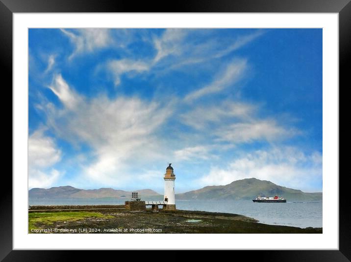 ISLE OF MULL LIGHTHOUSE Framed Mounted Print by dale rys (LP)