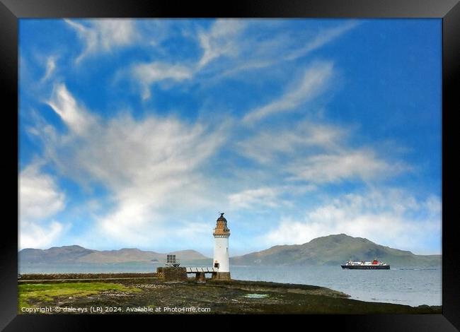 ISLE OF MULL LIGHTHOUSE Framed Print by dale rys (LP)