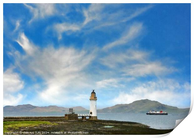 ISLE OF MULL LIGHTHOUSE Print by dale rys (LP)