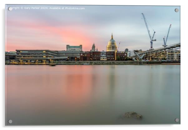 St Paul's Cathedral, at sunset Acrylic by Gary Parker