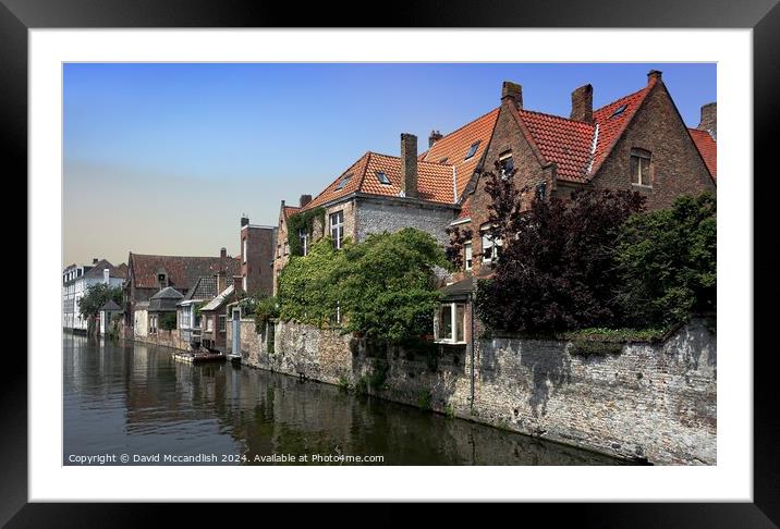 Bruges Framed Mounted Print by David Mccandlish