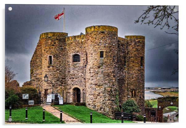 Rye Castle Acrylic by Jeremy Sage