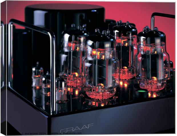 Graaf Gm20 valve amplifier Canvas Print by Phil Brown