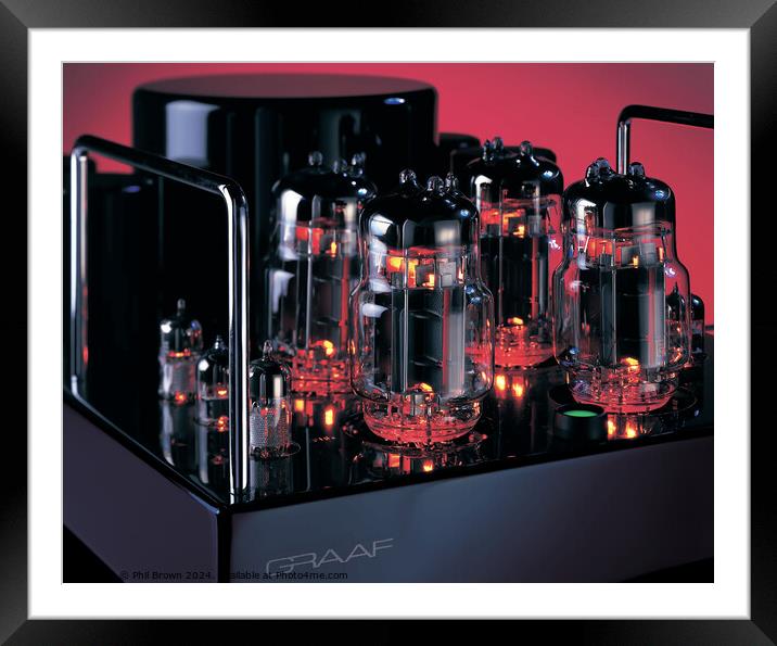Graaf Gm20 valve amplifier Framed Mounted Print by Phil Brown