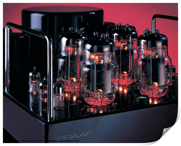 Graaf Gm20 valve amplifier Print by Phil Brown