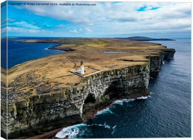 Noup Head, Westray Canvas Print by Myles Campbell