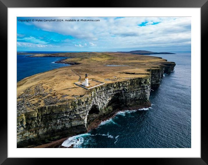 Noup Head, Westray Framed Mounted Print by Myles Campbell