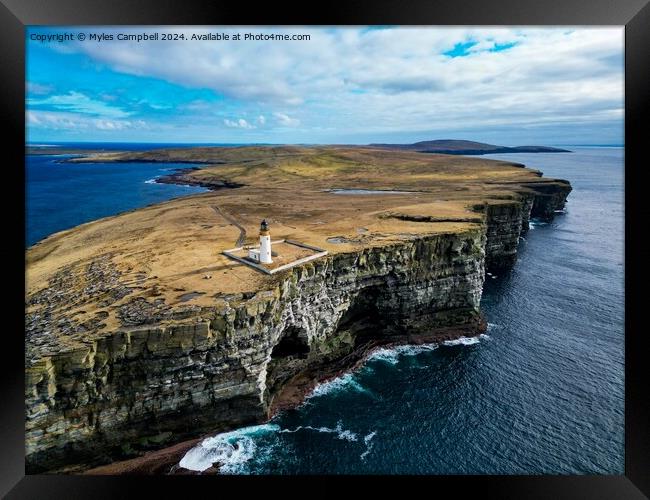 Noup Head, Westray Framed Print by Myles Campbell