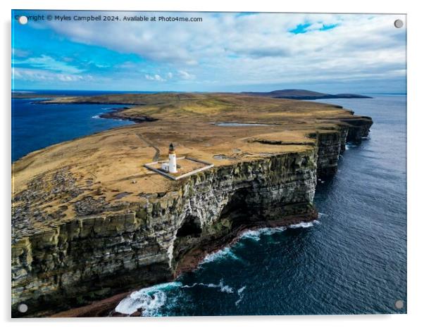 Noup Head, Westray Acrylic by Myles Campbell