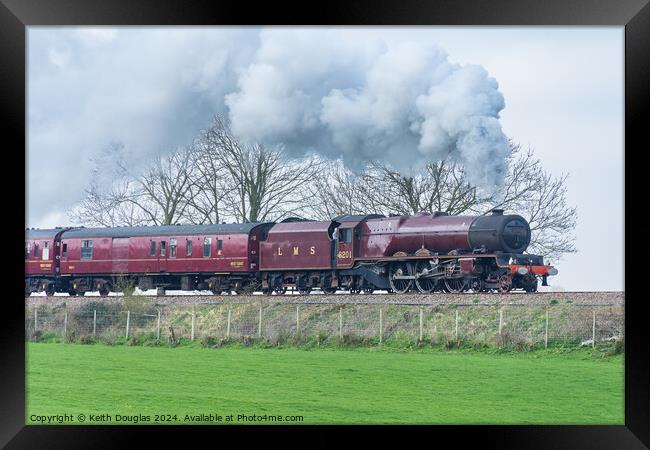 Princess Elizabeth Steam Locomotive at Capernwray Framed Print by Keith Douglas