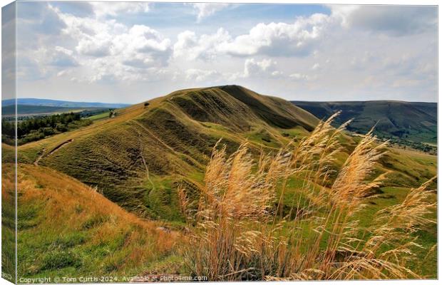 Ramparts Mam Tor Canvas Print by Tom Curtis