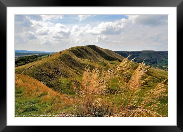 Ramparts Mam Tor Framed Mounted Print by Tom Curtis