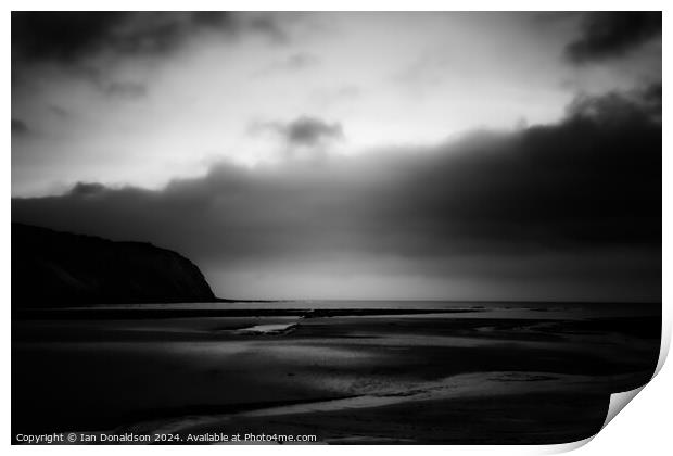 Filey Beach Print by Ian Donaldson