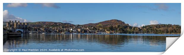 Conwy Marina Panorama Print by Paul Madden