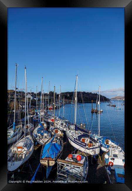 Conwy Marina Framed Print by Paul Madden
