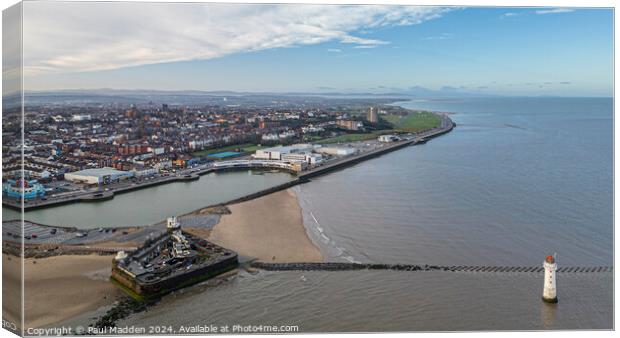 New Brighton Waterfront Canvas Print by Paul Madden