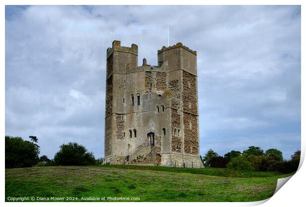 Orford Castle Print by Diana Mower