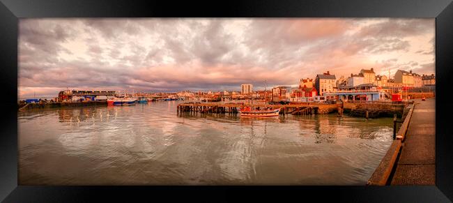 Bridlington Harbour Panorama East Yorkshire Framed Print by Tim Hill