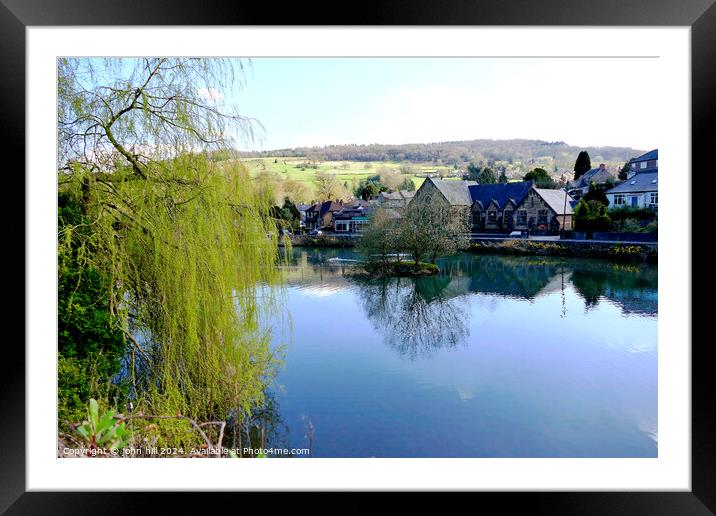 The old Millpond Framed Mounted Print by john hill