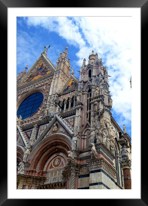 Siena Cathedral Tuscany Italy Framed Mounted Print by Andy Evans Photos