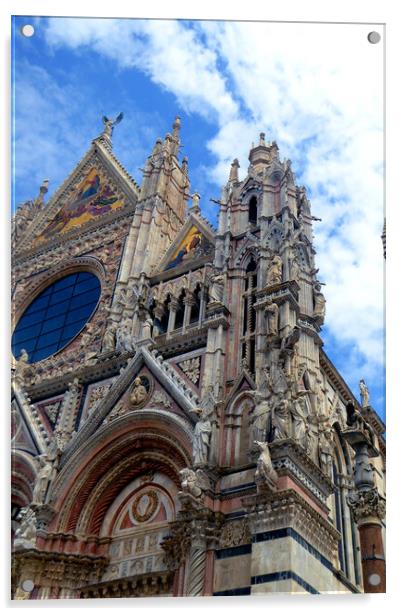 Siena Cathedral Tuscany Italy Acrylic by Andy Evans Photos