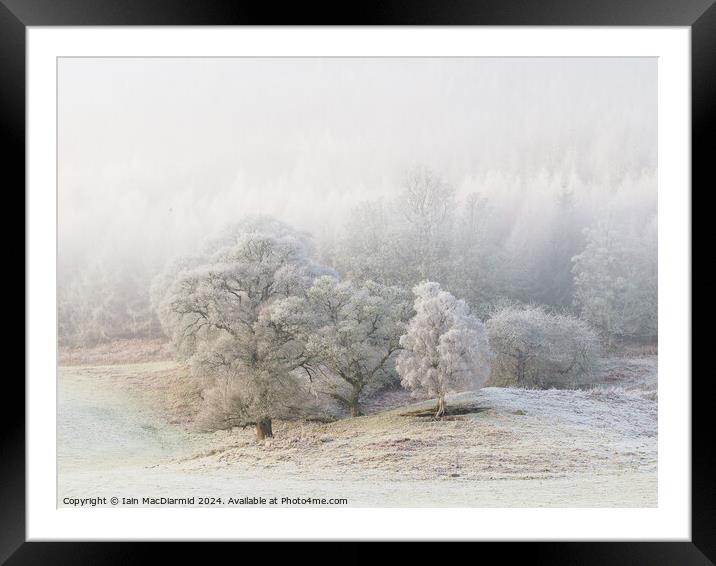 A Winter Scene Framed Mounted Print by Iain MacDiarmid