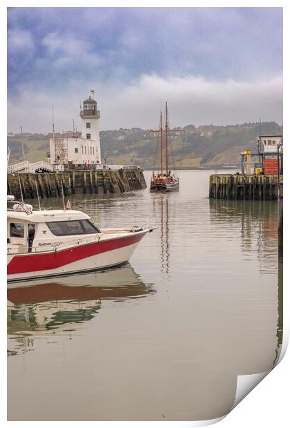Scarborough Harbour Print by Steve Smith