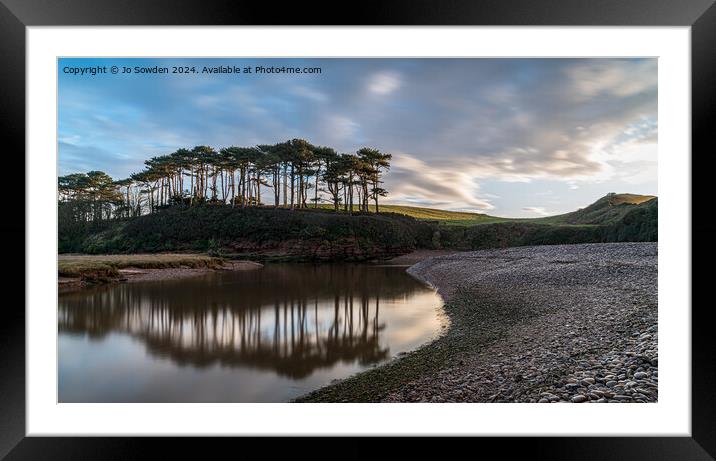 Early Morning in Budleigh Salterton Framed Mounted Print by Jo Sowden