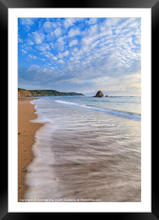 Towards Black Rock (Widemouth Bay) Framed Mounted Print by Andrew Ray