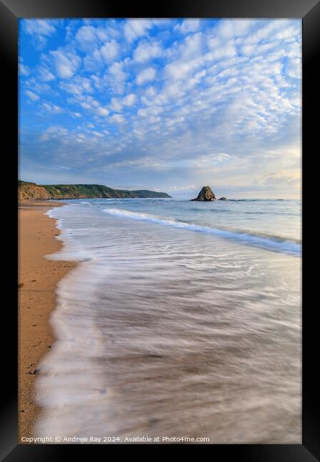Towards Black Rock (Widemouth Bay) Framed Print by Andrew Ray