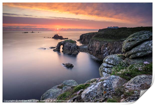 Spring sunset (Land's End)  Print by Andrew Ray
