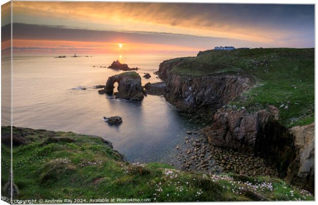 Spring evening (Land's End) Canvas Print by Andrew Ray