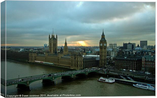 Westminster, Houses of Parliament Canvas Print by Dawn O'Connor