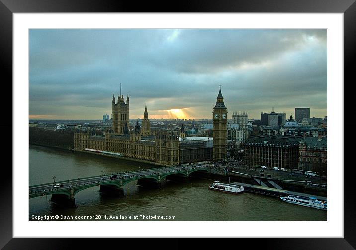 Westminster, Houses of Parliament Framed Mounted Print by Dawn O'Connor