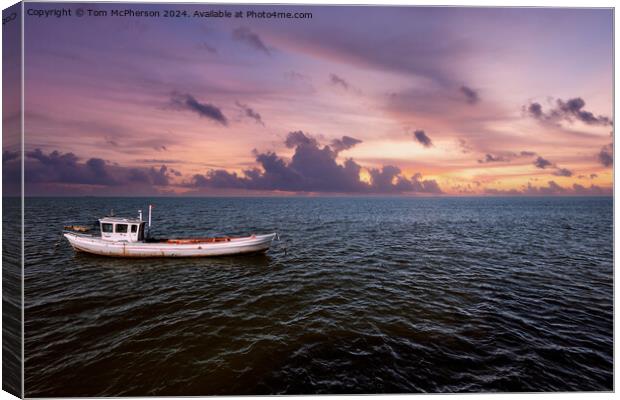 Serenity on the Moray Firth Canvas Print by Tom McPherson