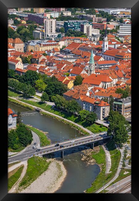 City of Celje in Slovenia Framed Print by Artur Bogacki