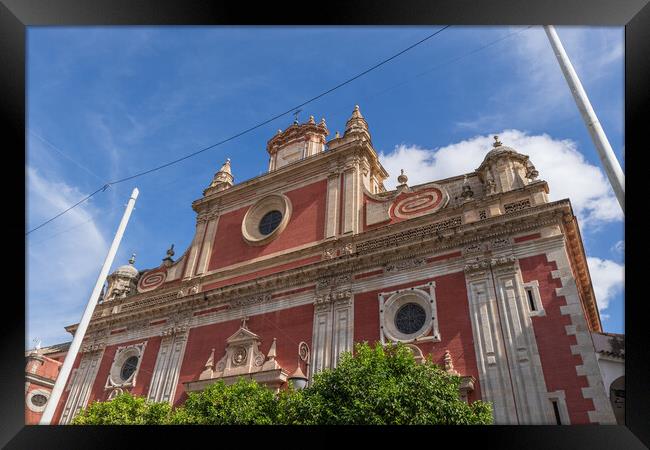 Church of San Salvador in Seville Framed Print by Artur Bogacki