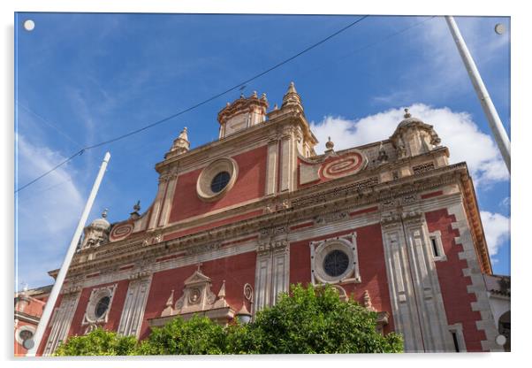 Church of San Salvador in Seville Acrylic by Artur Bogacki