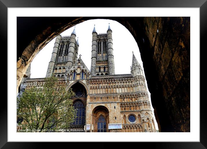 Cathedral, Lincoln, Lincolnshire, UK. Framed Mounted Print by john hill