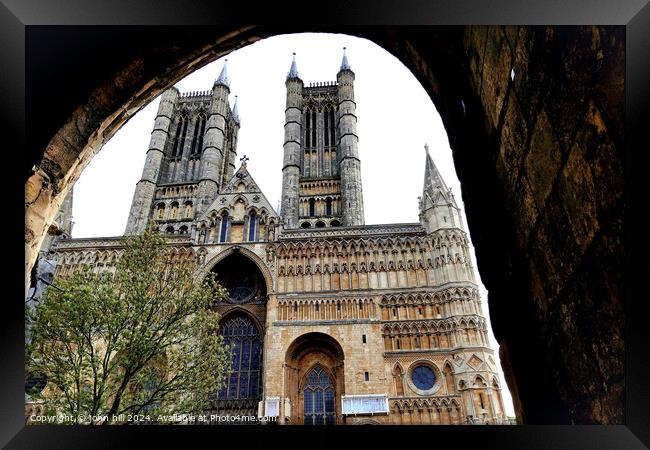Cathedral, Lincoln, Lincolnshire, UK. Framed Print by john hill