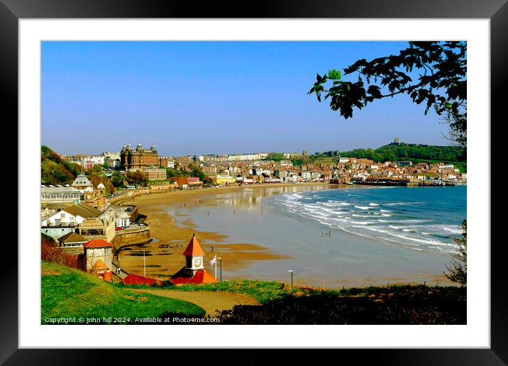 Scarborough bay in May Framed Mounted Print by john hill