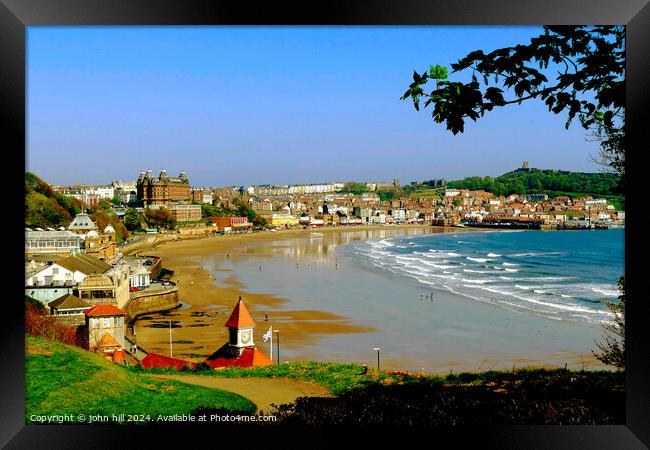 Scarborough bay in May Framed Print by john hill