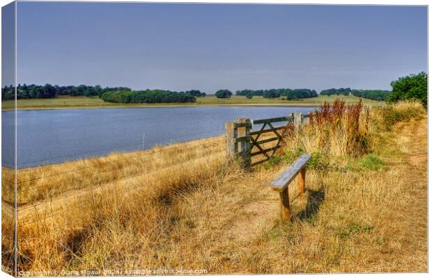 Blithfield Reservoir View Staffordshire Canvas Print by Diana Mower