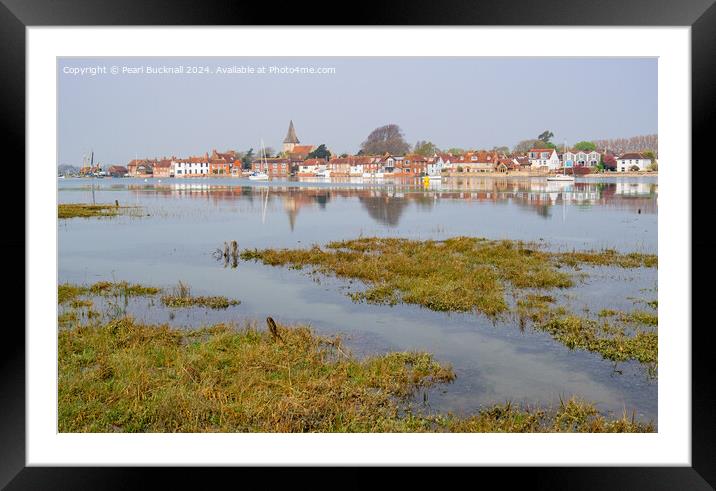 Picturesque Bosham Chichester Harbour West Sussex Framed Mounted Print by Pearl Bucknall
