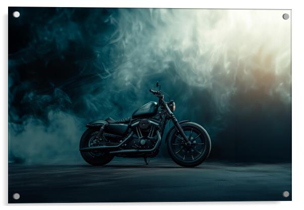 Harley Davidson Acrylic by Picture Wizard