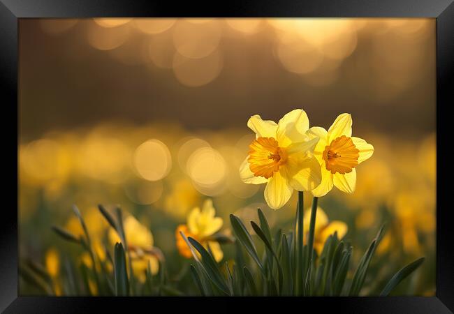 Spring Daffodils Framed Print by Picture Wizard