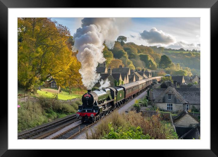 North Yorkshire Express Framed Mounted Print by Picture Wizard