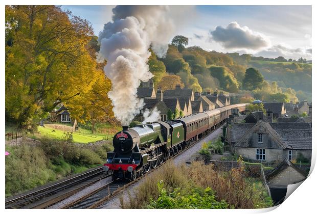 North Yorkshire Express Print by Picture Wizard