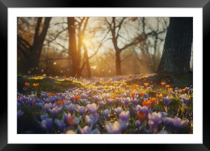 Spring Crocus Framed Mounted Print by Picture Wizard